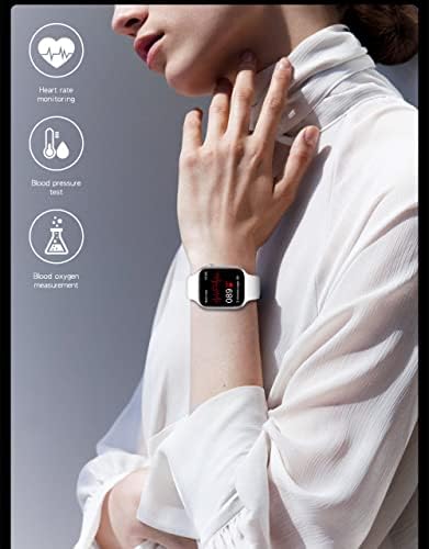 שעון חכם עבור טלפונים של אנדרואיד iOS התואמים לאייפון סמסונג לגברים לילדות נשים, Woooull 1.75 '' מסך מגע מלא גשש כושר Bluetooth