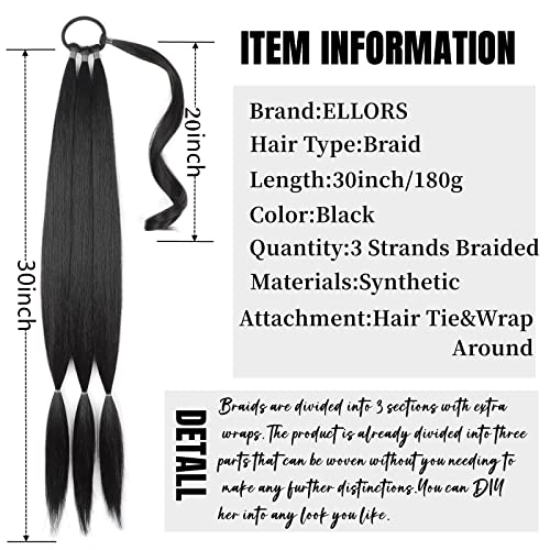 ארוך קלוע קוקו הארכת לנשים 30 אינץ 180 גרם סינטטי הרחבות קלוע קוקו לעטוף סביב שיער הרחבות קוקו שיער הרחבות קלוע קוקו