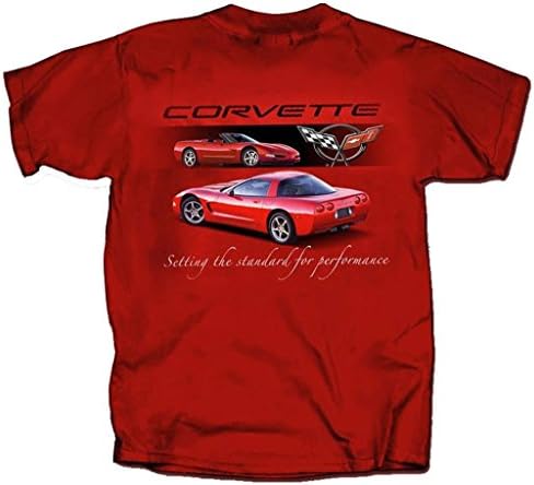 שברולט 1997 עד 2004 Corvette C5 - חולצת טריקו לגברים מאת ג'ו בלו טי כותנה של