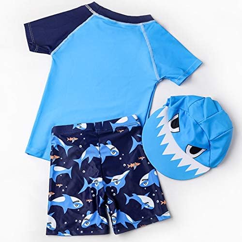 פעוטות תינוקות תינוקות שני בגדי ים של ילדים בגד ים בגדי ים של ילדים עם בגדי ים עם כובע UPF 50+