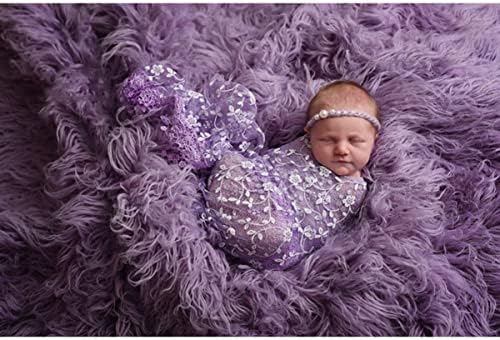 Toddmomy 1set ערכת מסיבת בד תינוקות אבזרים שמיכת פרחים תינוקת אלסטית תצלום תחרה של תלבושות יילוד-פונקראל רב-פונקציונליות