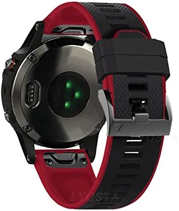 Kappde 26 22 ממ סיליקון מהיר מהיר רצועת שעון רצועת פס עבור Garmin Fenix ​​6x 6S Pro 5x 5 Plus 3HR Enduro Smartwatch