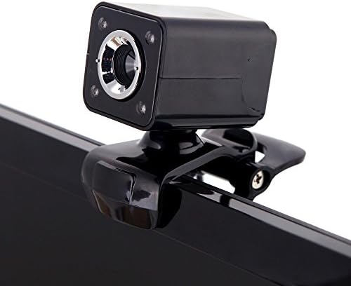גנרי 150 יו אס בי 2.0 12 מגה פיקסל 360 תואר מצלמת אינטרנט עם מיקרופון לשולחן עבודה שחור