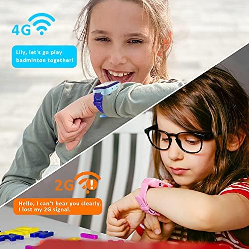 CJC 4G Kids Anti-Bost Smart Watch Phone, 4G Wifi GPS/LBS Tracker SO