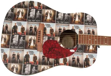 בריאן קלי חתם על חתימה בגודל מלא מותאם אישית יחיד במינו 1/1 גיבסון אפיפון גיטרה אקוסטית עם אימות ג 'יימס