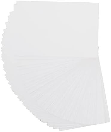 נייר קרטון לבן, כרטיס גלויה ריק לגלוית השבבים ייבוש מהיר חיתוך חיתוך בלטים של ציוד מלאכה של DIY 50 יחידות