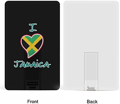 אני אוהב את ג'מייקה זיכרון USB מקל עסק פלאש מכונן כרטיס אשראי בכרטיס בנק כרטיס בנקאות