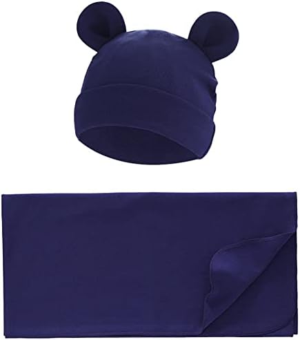 שמיכת חוטט של אקסמבה יוניסקס תינוק עם כובע סט סוודר יילוד מקבל שמיכות שינה שק עבור 0-3 חודשים בנות בנות בנות