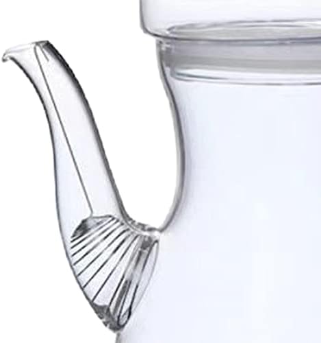 קולקולו בורוסיליקט צלול זכוכית ברורה קומקום שקוף קומקום קר לתה ריחני תה רופף