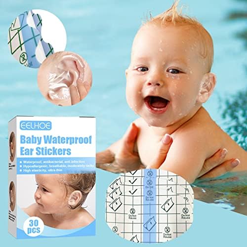 טלאי אוזן אטום למים לתינוק אטום אוזן אטום אוזניים מגן אוזניים מגן שמפו לשחייה לשחייה לילדים 2-4