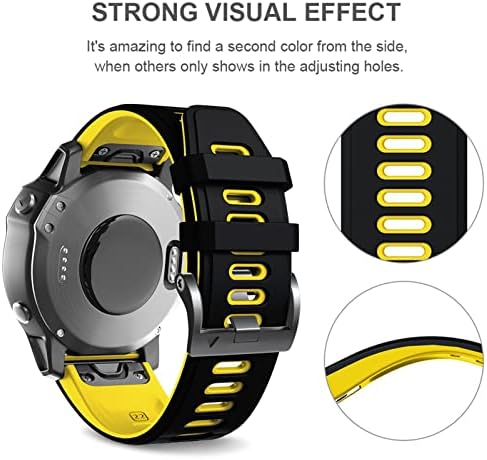Ttucfa Sport Silicone Smart Watch Strap Strap for Garmin fenix 6x 7 7x 3hr 935 945 גישה S60 S62 Quick EasyFit Watchband Correa