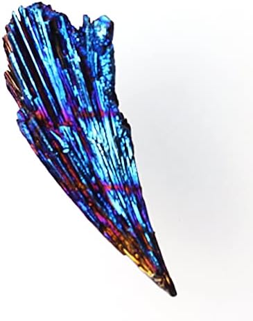216 1 מחשב אלקטרוליטי כחול צבעוני טבעי שחור טורמלין קריסטל תליון דגימת מינרלים אבן מחוספס ריפוי דקור מתנה קריסטל