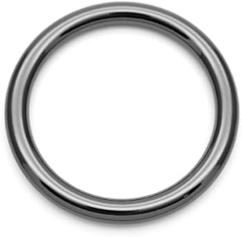 Craftmemore 4 יחידות o טבעת מתכת חזקה מרותכת מעגל טבעת אבזם לולאה לולאה לתיק ארנק צווארון עור מלאכה