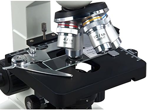 OMAX - 40X -2500X LED Binocular Lab Microscope Microscope עם מצלמה 5MP ושלב מכני - M82EZ -C50S
