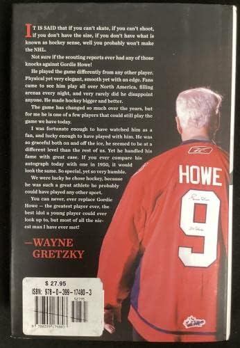 GORDIE Howe חתום ספר מר הוקי HCB הוקי אדום כנפיים לווייתנים אוטומטיים HOF JSA 2 - חתימה של NHL חתימה שונות