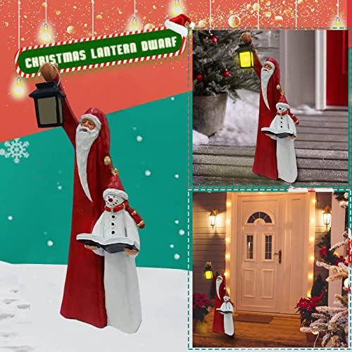 איש השלג של שרף חג מולד מלאכה לקישוט שלג סצנת גן סידור קישוטים לגינה חג המולד הכי מתנה כדורי חג המולד ווים