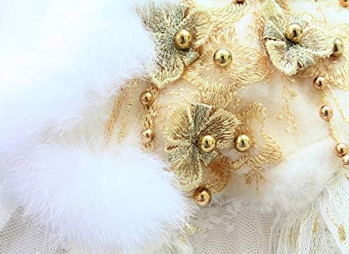 בגדי כלב זהב פרחי צמר מעיל שמלות חם צווארון תחרה חצאית לחיות מחמד תלבושת פודל מלטזית צ ' יוואווה