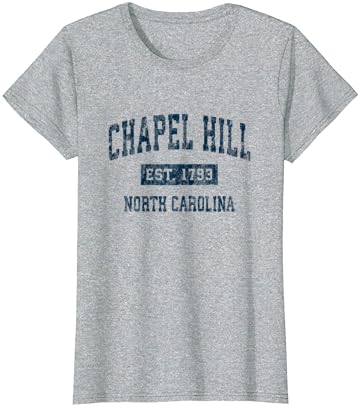 צ'אפל היל צפון קרוליינה NC וינטג 'עיצוב ספורט חולצת חיל הים