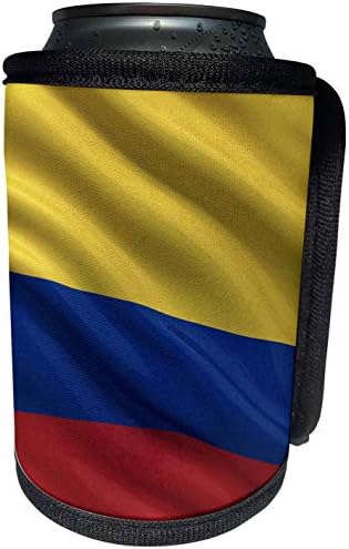 3drose - קרסטן רייזינגר - איורים - דגל קולומביה מנופף ברוח - יכול לעטוף בקבוקים קיר יותר