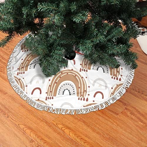 Bohemianl Rainbow1 חצאיות עץ קישוטי חג המולד, חצאית עץ עונתית עונתית לחג מסיבות חג המולד, כל האירועים 36