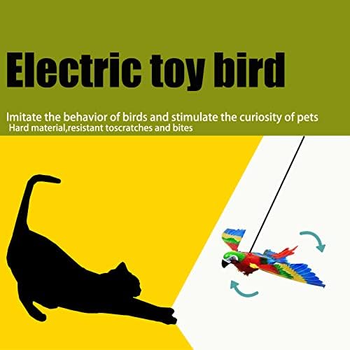 מטאפרודאו חשמלי חתול צעצועי סימולציה תוכי אינטראקטיבי חתול צעצוע מקורה חתול, אוטומטי תליית ציפור, מעניין