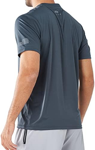 חולצות הגנה מפני השמש של הגברים הצפוניים SPF UV דיג חולצות שרוול קצר שחייה שחייה שומר UPF 50+ יבש מהיר לטיולים