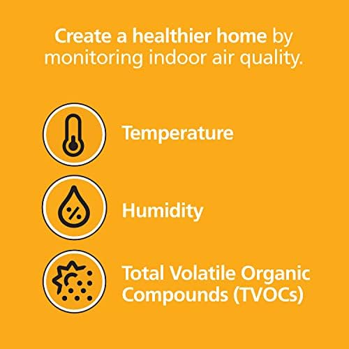 גלאי פחמן חד חמצני חכם של קיד, קיר קיר, WiFi, מכשיר תואם של Alexa, צג איכות אוויר התראות מקורה ואפליקציות