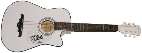 טניל טאונס חתם על חתימה בגודל מלא גיטרה אקוסטית עם ג 'יימס ספנס אימות ג' יי. אס. איי. קוא - מוזיקת קאנטרי סופרסטאר-אמיתי, קליל,