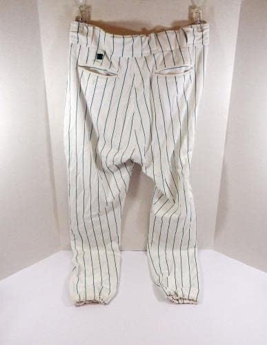 2000 פלורידה מרלינס 14 משחק משומש מכנסיים לבנים 39 DP32832 - משחק מכנסי MLB משומשים