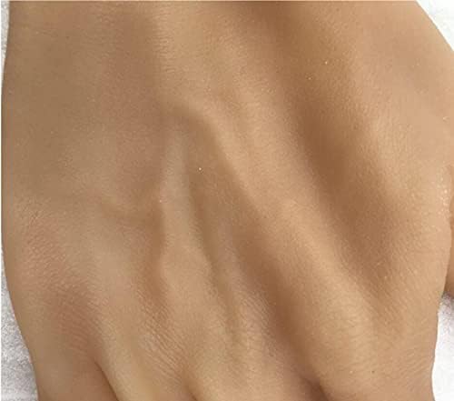 1 מחשב מלאכותי עור זכר יד בובת סיליקון כפפות לקוספליי, שיבוץ איש של עור כפפות,מלאכותי עור כמו בחיים מזויף ידיים