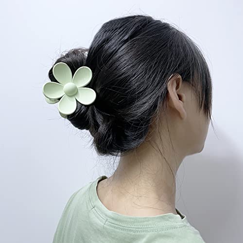 פרח שיער טופר קליפ 9 יחידות שיער קליפים עבור נשים בנות, מט החלקה סיכות, חמוד שיער קליפים גדול שיער טופר קליפ עבור עבה /