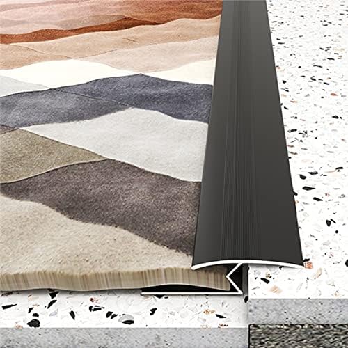 רצועת מעבר לשטיח עד אריחים, מוט אחוי רצפה מקורה, מפחית רצפת סגסוגת אלומיניום, קל להתקנה, אורך 90-150 סמ