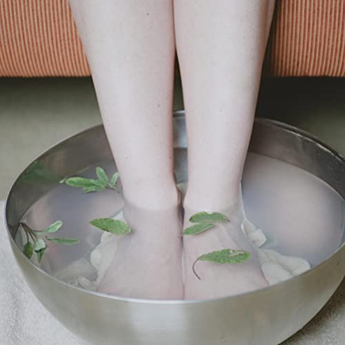 תאילנדי עתיק סוד צמחים רגל אמבטיה תיק רגל ספא מרגיע רגל טיפול הפגת מתחים פדיקור רגל לספוג, לבן, 1.0 לספור