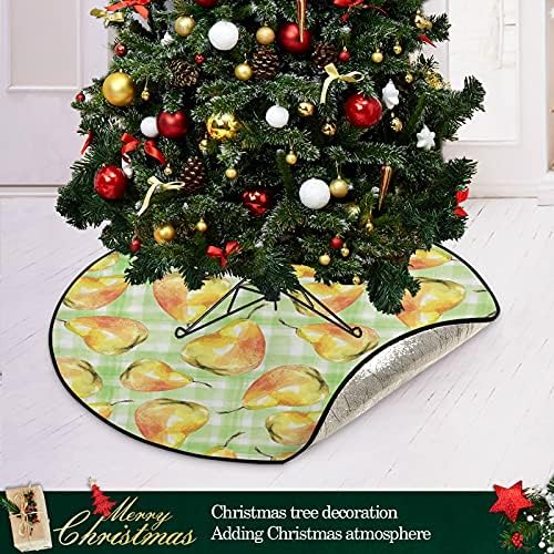 פירות אגס לימון עץ חג המולד מחצלת עץ אטום למים עמדת מגש שטיח מחצלת מתחת לאביזר עץ חג המולד לקישוט חג המולד אספקת בית לחג