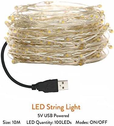 MyLPDZSW HHF LED רצועות 9 צבעים 2M 3M 5M 5M 10M 10M מיתר LED אור אור פקק אורות פיות זר מנורת חג USB/סוללה מופעלת