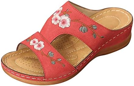 נעלי בית רקומות לנשים לחופשת חוף כפכפים כפכפים סנדלים נעלי בית עם נעלי תמיכה קשתות נעליים