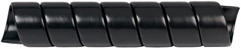 מגן צינור גלישת ספירלה, 1.0 OD, אורך 100 ', שחור
