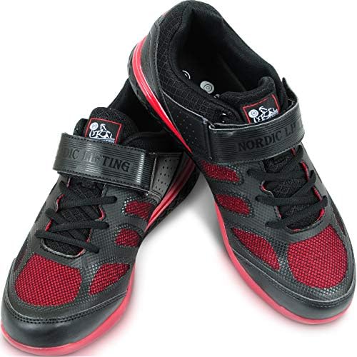 שרוולי מרפק הרמה נורדית xxlarge עם נעליים גודל וונג'ה 12 - אדום שחור