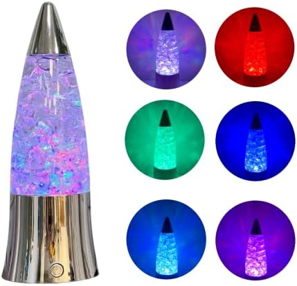10 גליטר מנורת עם קרח בלוק בתוך, אוטומטי צבע שינוי מנורת לבה,קשת גליטר מגניב מנורות, נוער חדר תפאורה עבור בנים ובנות, יו