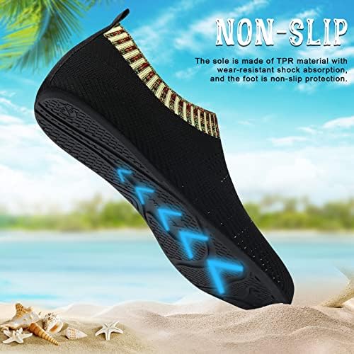 נעלי מים של אנלוק נשים יחפות גרבי אקווה יבש מהיר לספורט גלישה לשחייה בחוף