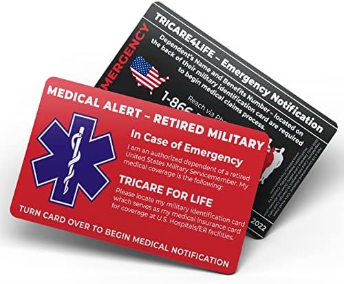 כרטיס התראה רפואי צבאי בדימוס אמריקאי-תלויים צבאיים בלבד-פרטי קשר רפואיים לשעת חירום למשפחות צבאיות אמריקאיות-מיקומים בארצות