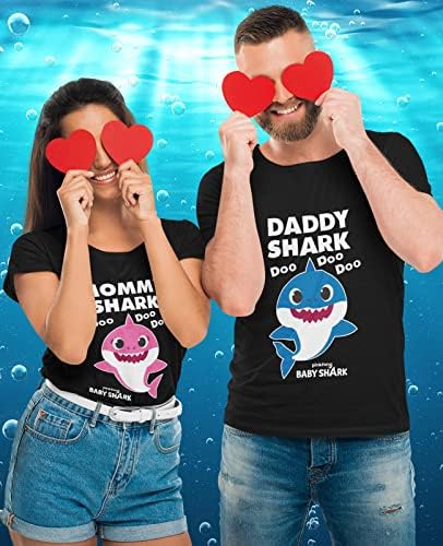 חולצות אבא ואמא כריש חולצות אמא ואבא מתנות לתינוקות כריש תואם תלבושות