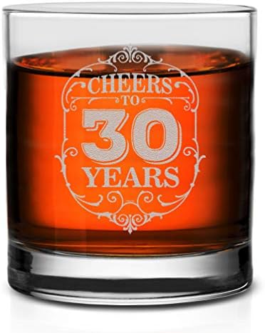 וראקו לחיים 30 שנים ויסקי זכוכית מצחיק יום הולדת מתנה עבור מישהו שאוהב שתיית ראשון 30 צד טובות שלושים ונהדר