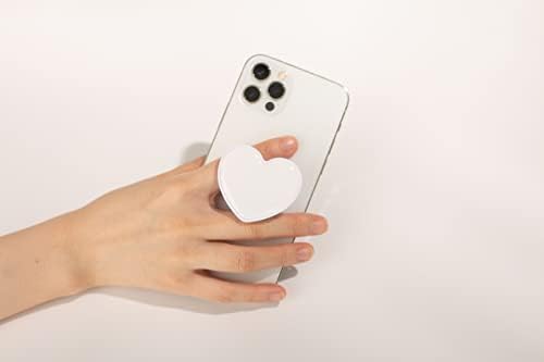 Commonkunst בצבע מוצק חמוד צורת לב מתקפלת על גבי טלפון נייד רב פונקציונלי