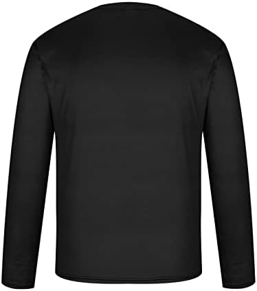 חולצה מזדמנת אופנתית לגברים תלת מימד הדפסת שרירים דיגיטליים עגול צוואר עגול שרוול ארוך חולצה חולצה מגניבה