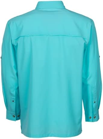 Bimini Bay Outfitters Ltd Bimini Flats v חולצת שרוול ארוך גברים הכוללת שומר דם פלוס