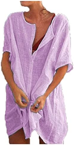Andongnywell Womens חולצות מזדמנות רב-צבעוניות בתוספת חולצה רחבה בגודל חולצות אמצע אמצע עובדות צמרות רגילות