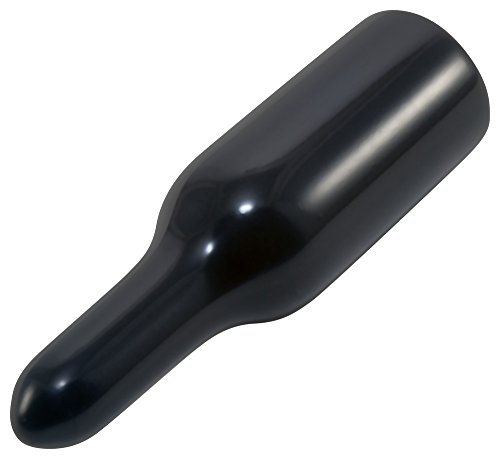 Caplugs 99192796 פלסטיק EZ Pull Tab CAP EZ-360-12, ויניל, מכסה מזהה .360 אורך .135, שחור