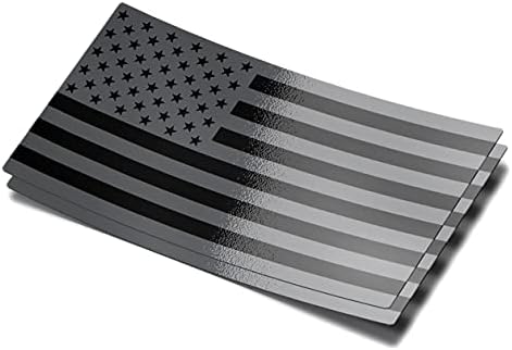 אגודת הגולגולת דגל אמריקאי אפור - פטריוטי בגודל 7 אינץ 'מדבקות מדבקות מזג אוויר למכוניות, משאיות, אופנועים, סירות