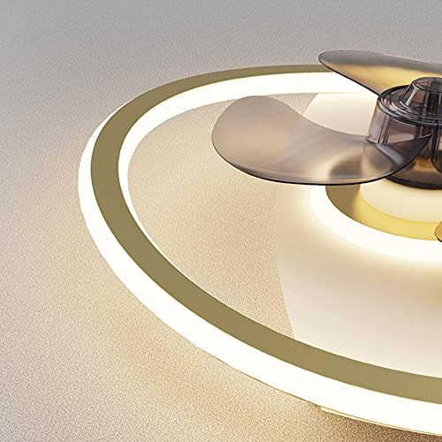 גופי LED יצירתיים של KMYX מנורת תקרת מאוורר תאורה מודרנית מודרנית פשוט חדר שינה מאוורר אור אור 3 צבעים לעמום 3 הילוכים
